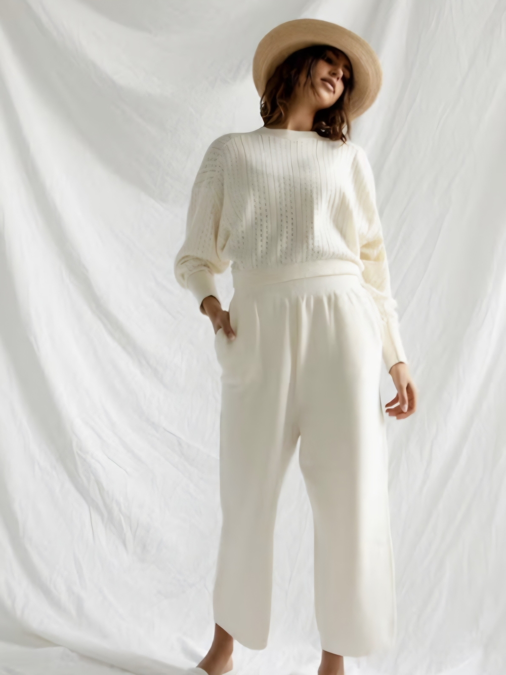 James Street Co. Waffle Knit Pants